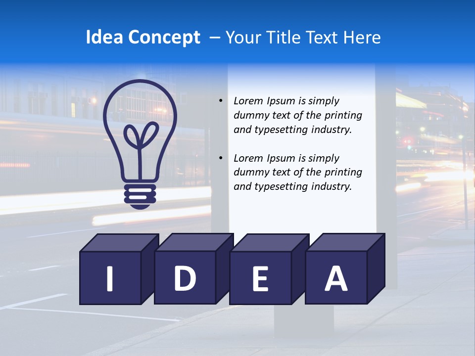 Motion Sky Sign PowerPoint Template