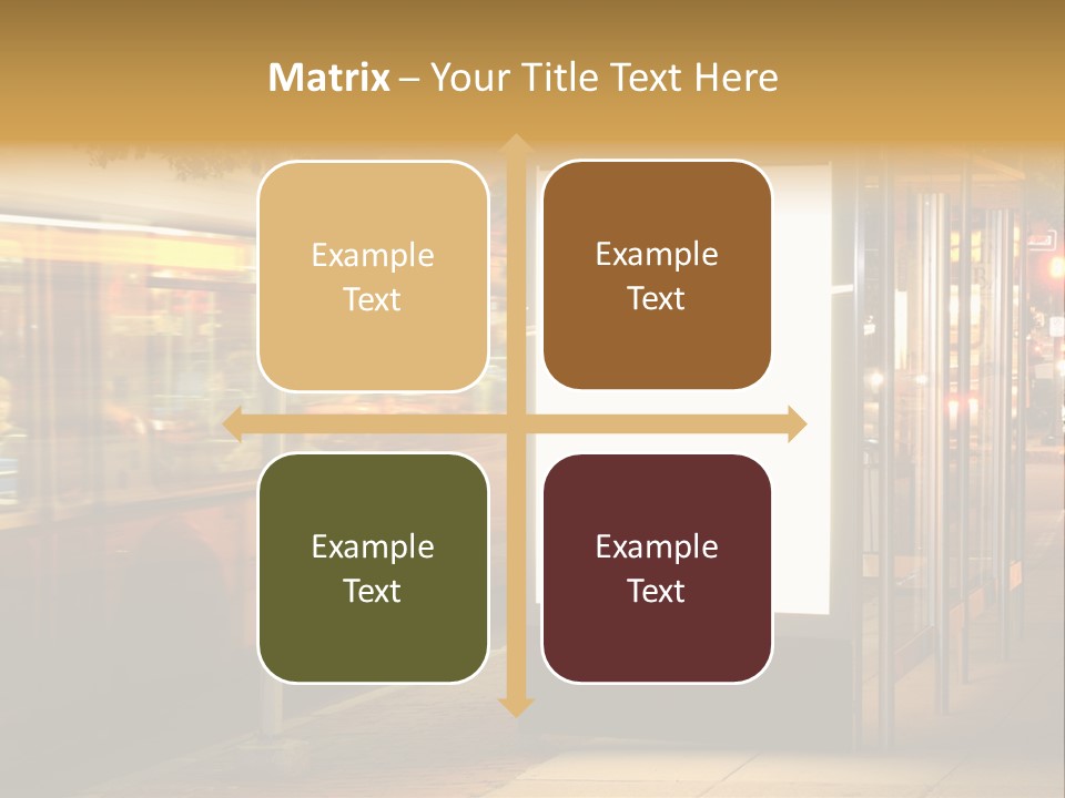 Empty Usa Glass PowerPoint Template