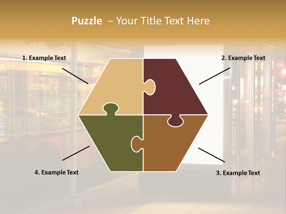 Empty Usa Glass PowerPoint Template