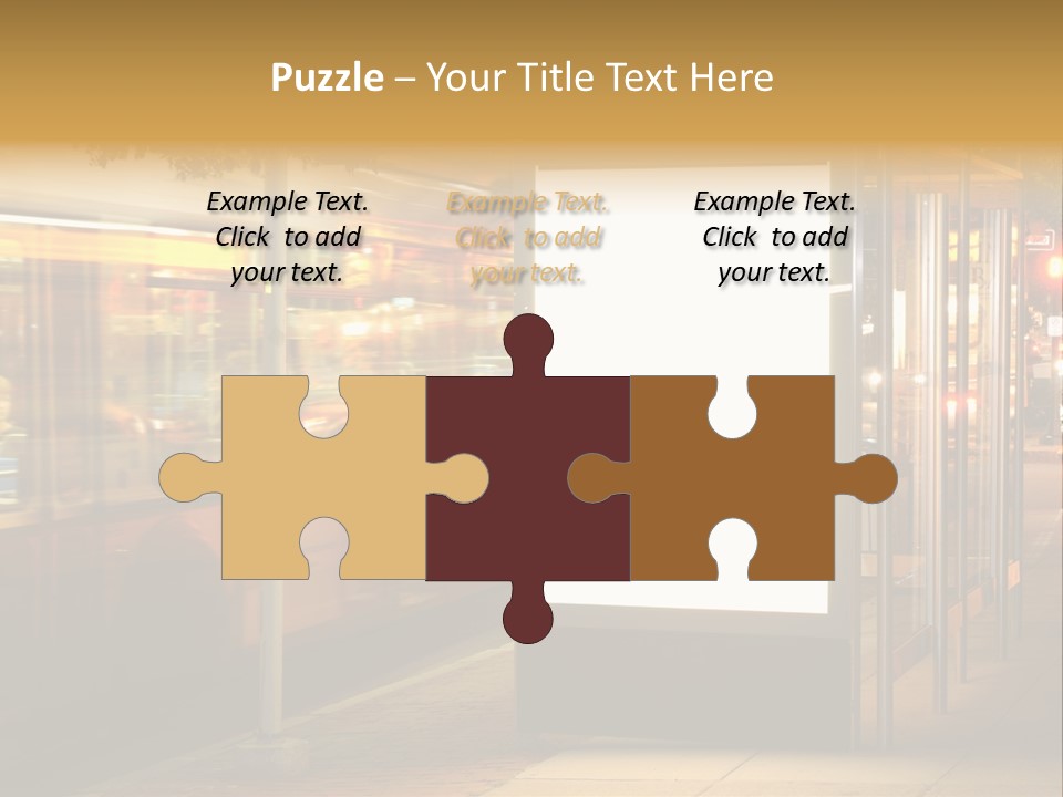 Empty Usa Glass PowerPoint Template