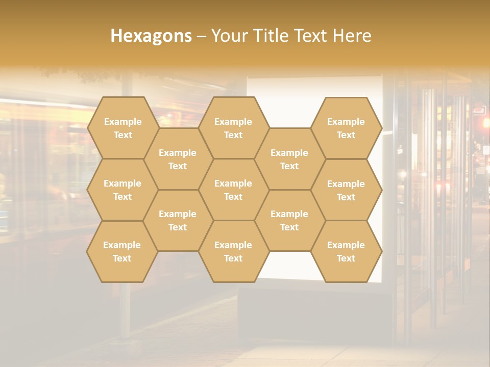 Empty Usa Glass PowerPoint Template