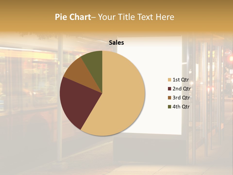 Empty Usa Glass PowerPoint Template