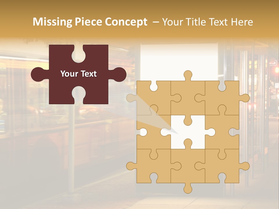 Empty Usa Glass PowerPoint Template