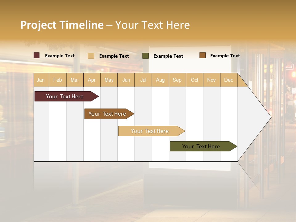 Empty Usa Glass PowerPoint Template