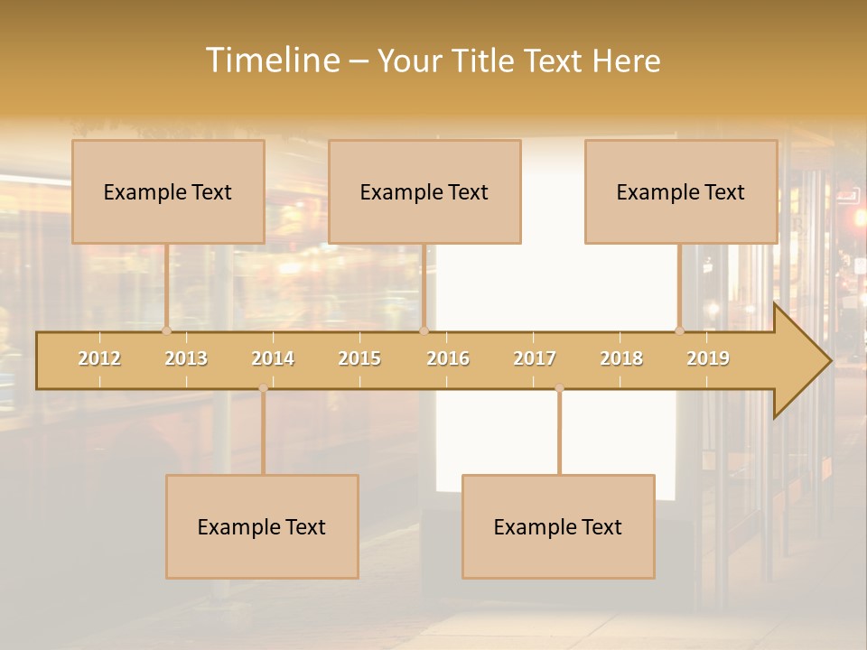 Empty Usa Glass PowerPoint Template