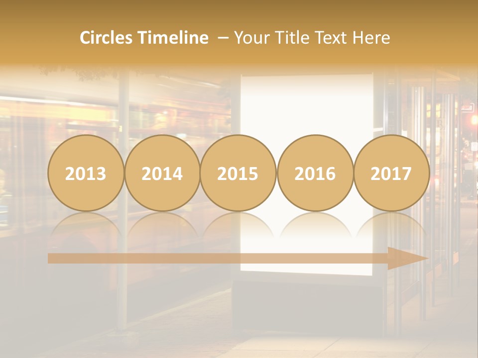 Empty Usa Glass PowerPoint Template