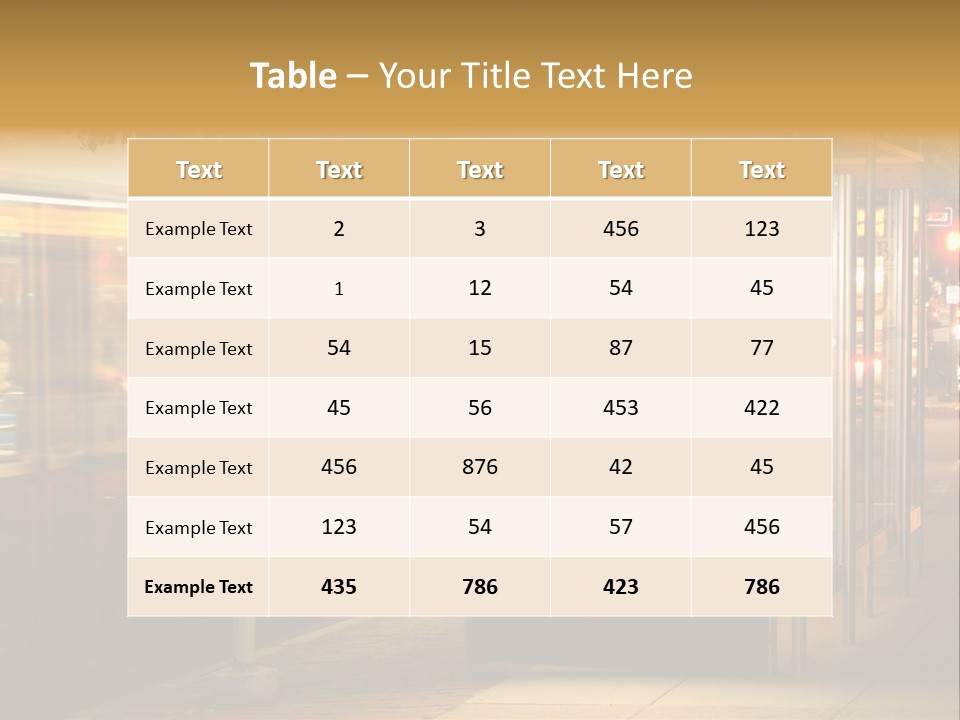 Empty Usa Glass PowerPoint Template
