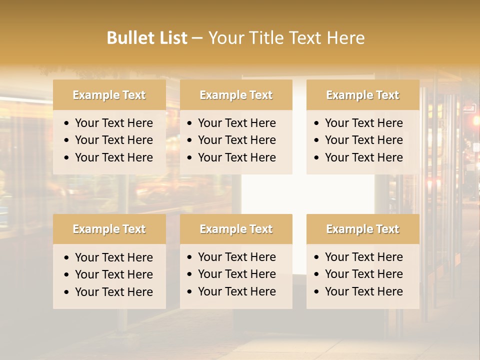 Empty Usa Glass PowerPoint Template