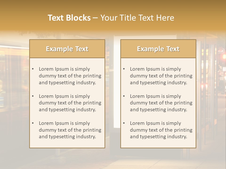 Empty Usa Glass PowerPoint Template