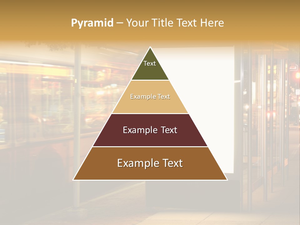 Empty Usa Glass PowerPoint Template