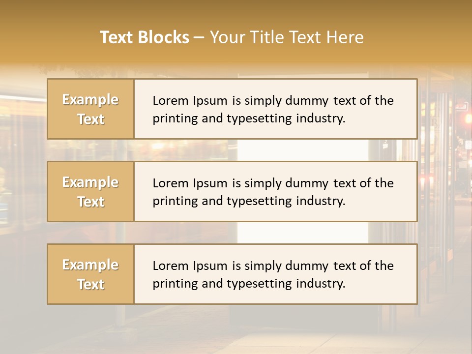 Empty Usa Glass PowerPoint Template