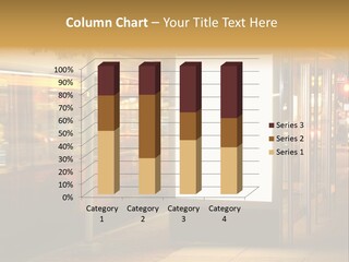 Empty Usa Glass PowerPoint Template