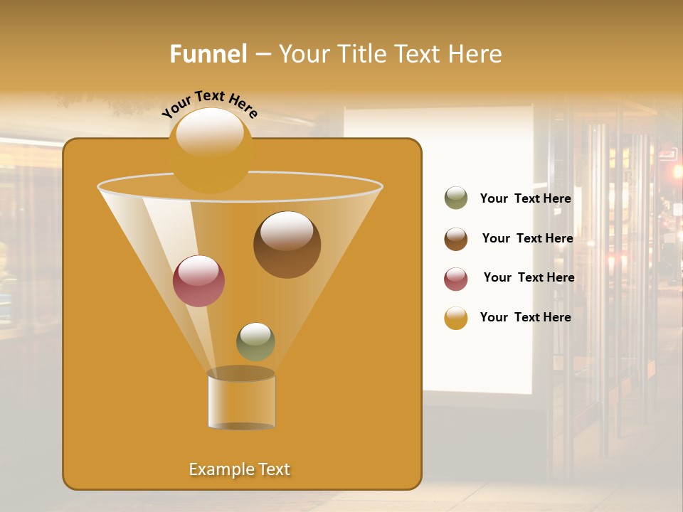 Empty Usa Glass PowerPoint Template