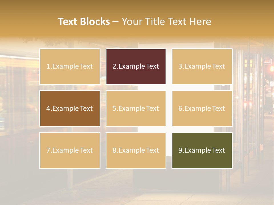 Empty Usa Glass PowerPoint Template