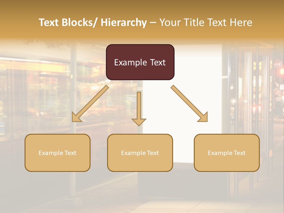 Empty Usa Glass PowerPoint Template