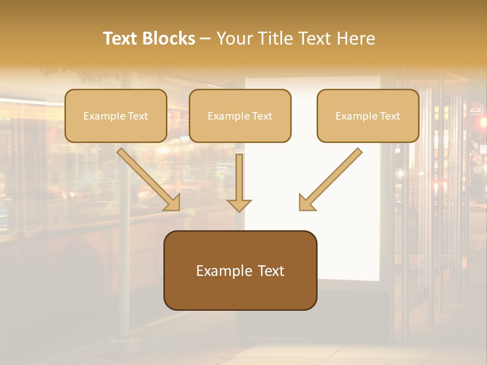 Empty Usa Glass PowerPoint Template