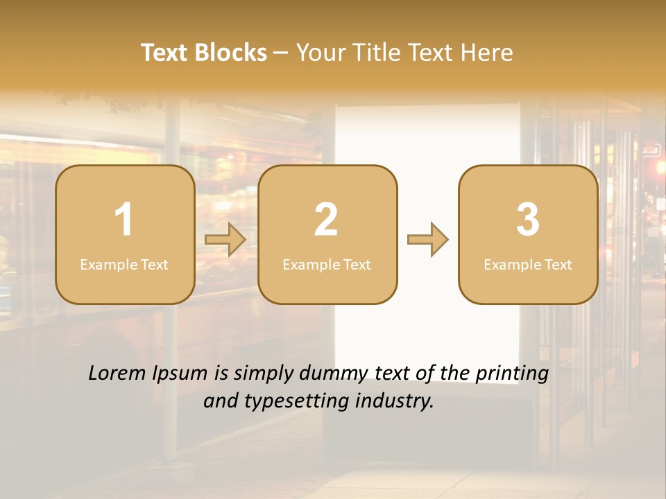 Empty Usa Glass PowerPoint Template