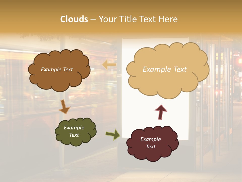 Empty Usa Glass PowerPoint Template