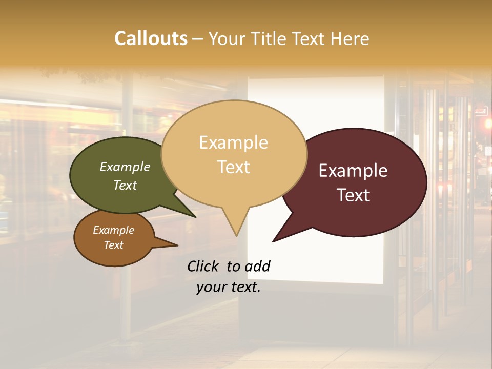 Empty Usa Glass PowerPoint Template