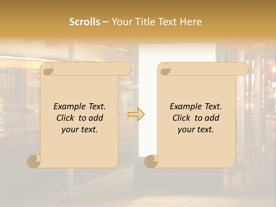 Empty Usa Glass PowerPoint Template