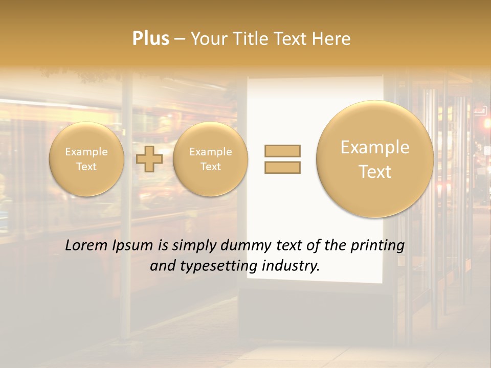 Empty Usa Glass PowerPoint Template