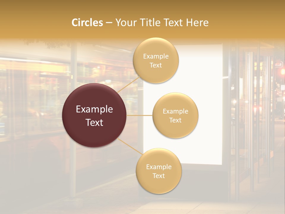 Empty Usa Glass PowerPoint Template