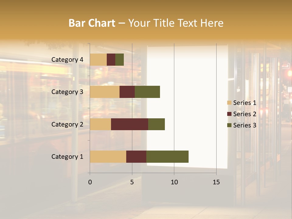 Empty Usa Glass PowerPoint Template