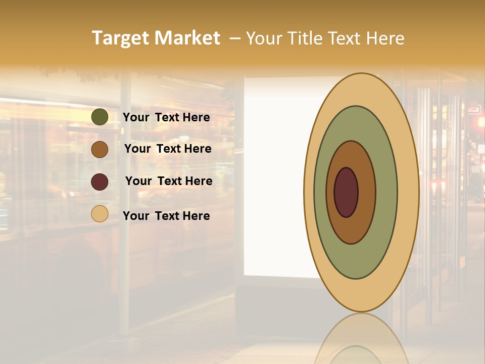 Empty Usa Glass PowerPoint Template