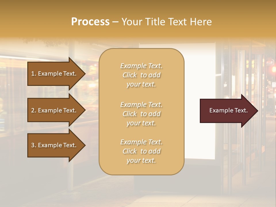 Empty Usa Glass PowerPoint Template