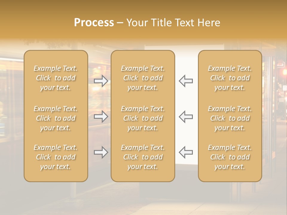 Empty Usa Glass PowerPoint Template