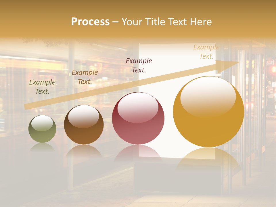 Empty Usa Glass PowerPoint Template