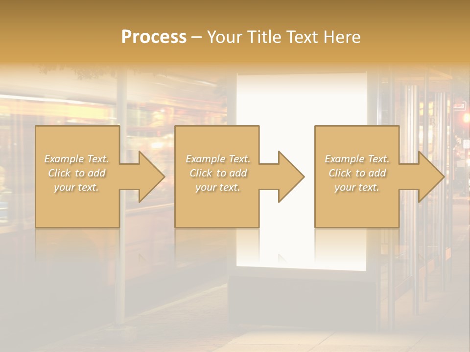 Empty Usa Glass PowerPoint Template