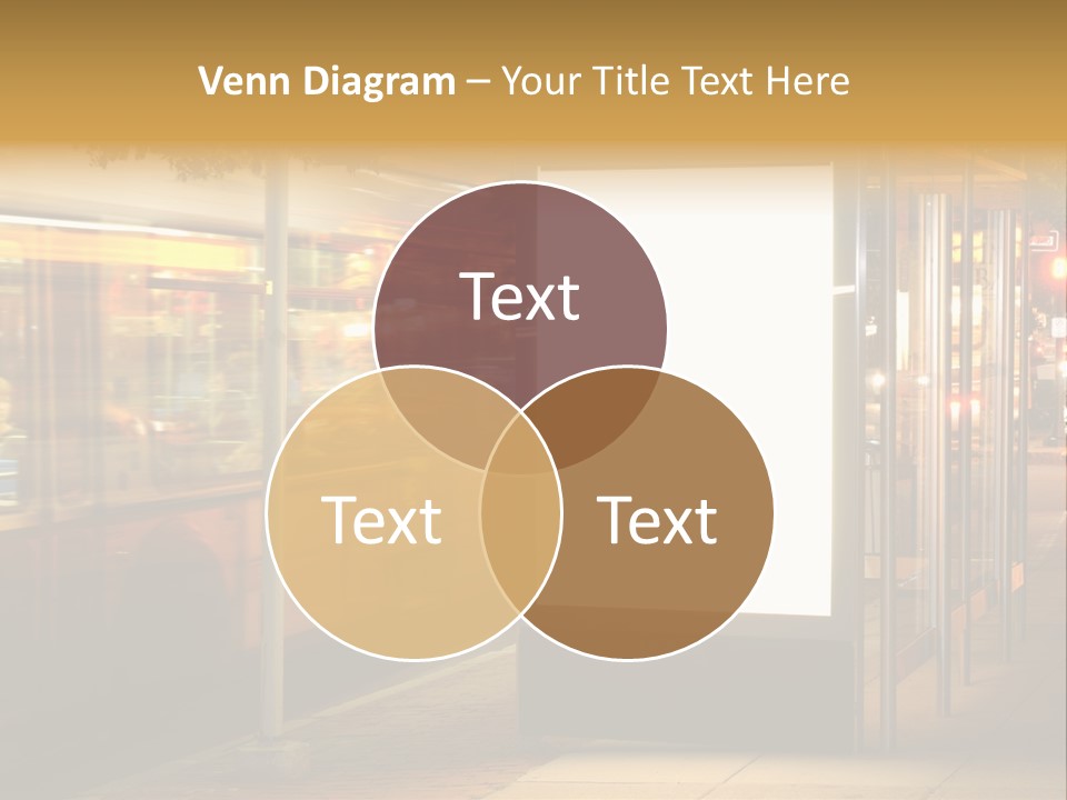 Empty Usa Glass PowerPoint Template