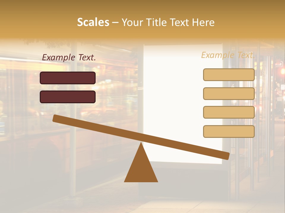 Empty Usa Glass PowerPoint Template