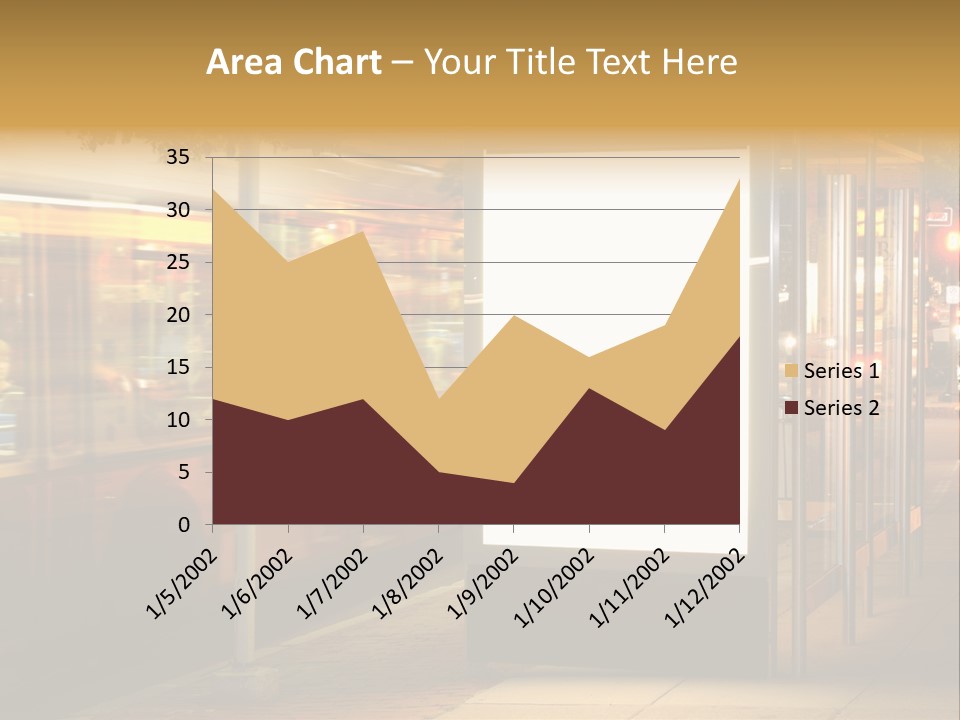 Empty Usa Glass PowerPoint Template