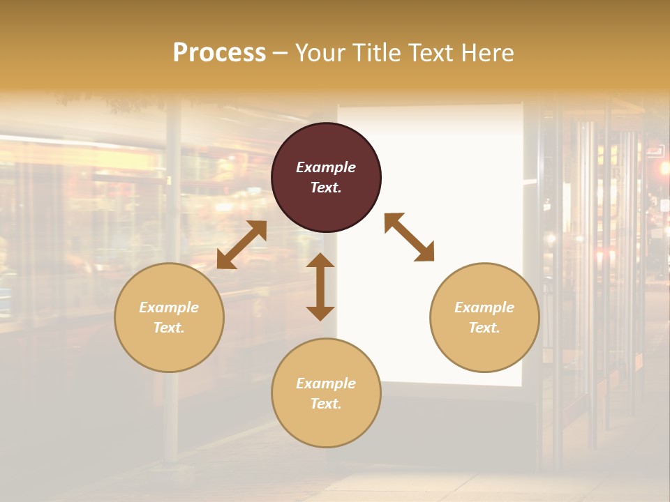 Empty Usa Glass PowerPoint Template