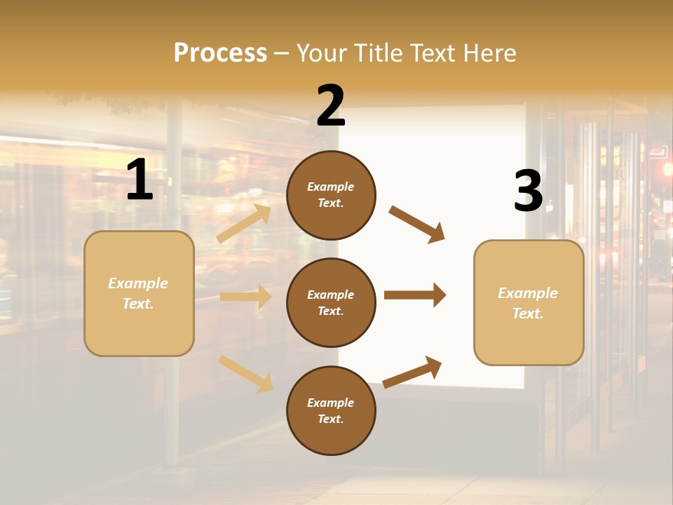 Empty Usa Glass PowerPoint Template