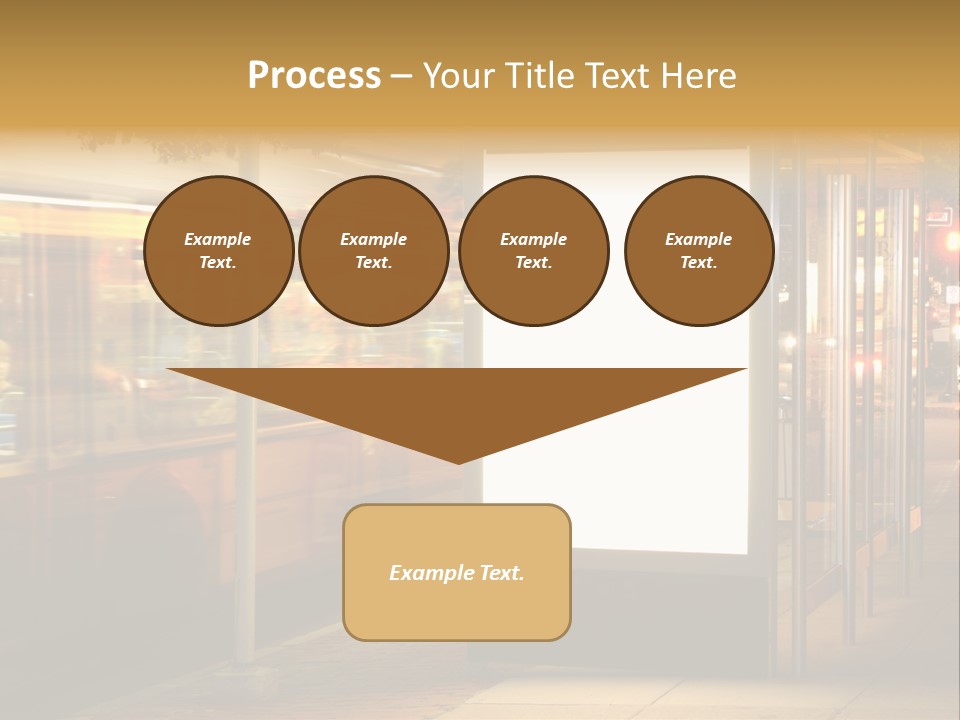 Empty Usa Glass PowerPoint Template