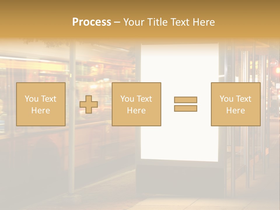 Empty Usa Glass PowerPoint Template
