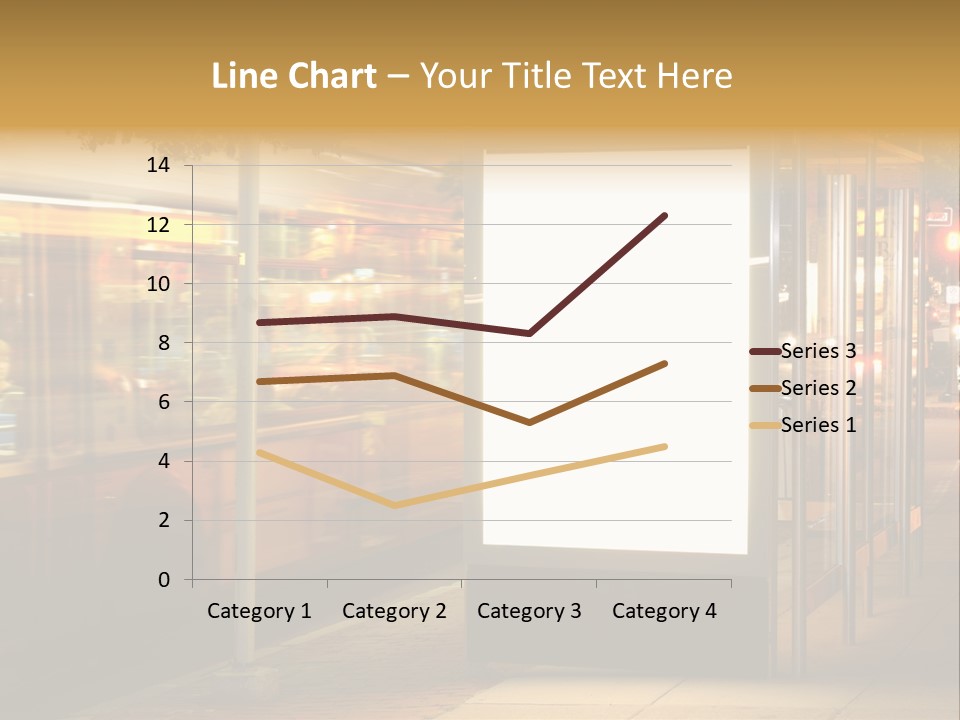 Empty Usa Glass PowerPoint Template