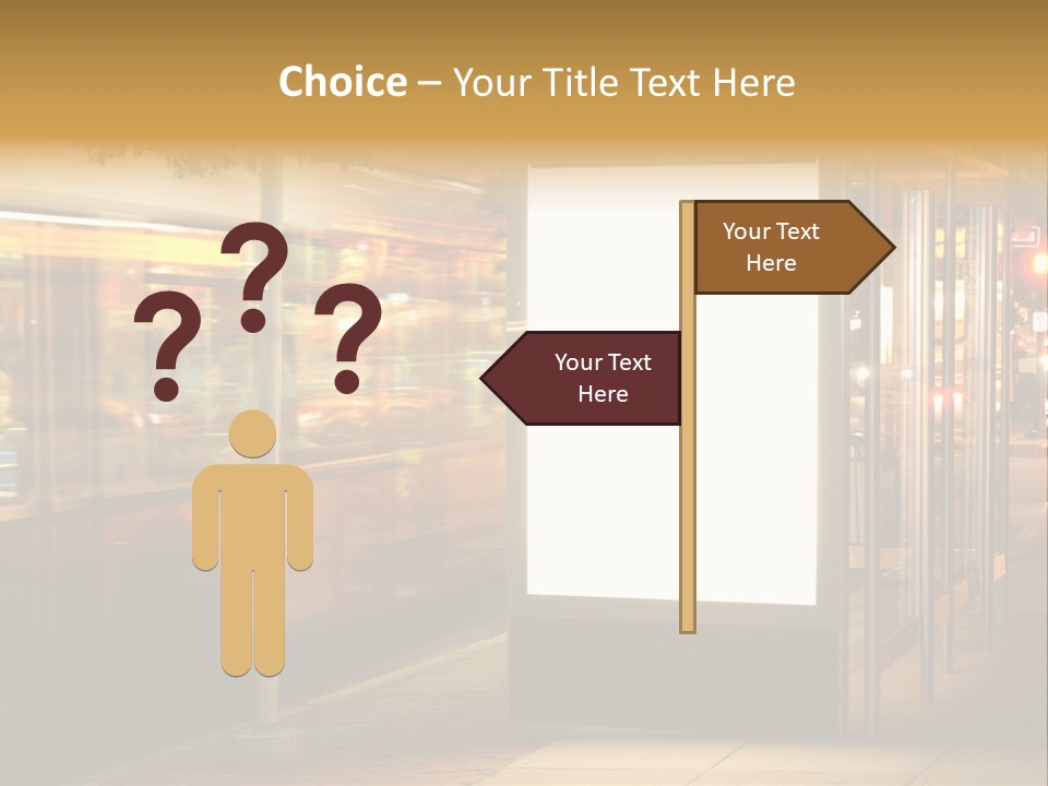 Empty Usa Glass PowerPoint Template