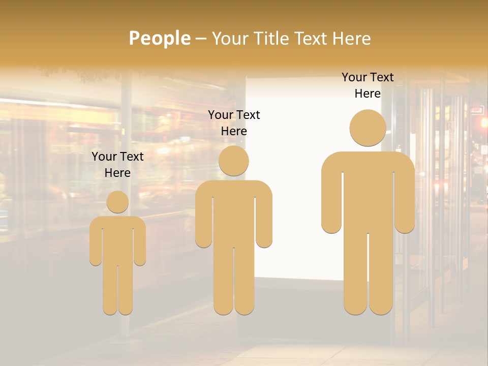 Empty Usa Glass PowerPoint Template