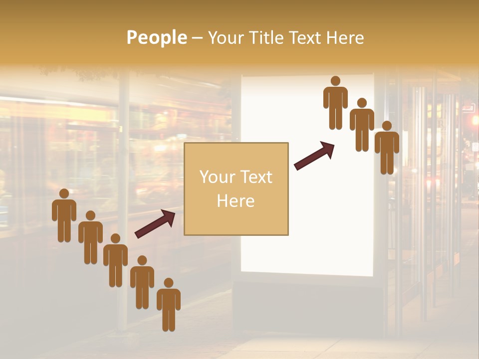 Empty Usa Glass PowerPoint Template