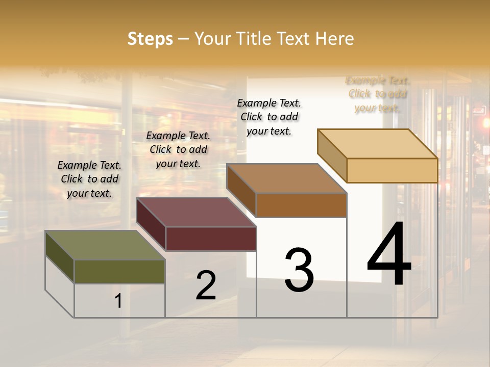 Empty Usa Glass PowerPoint Template