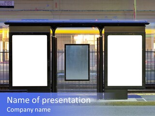 Placard Bright Blank PowerPoint Template