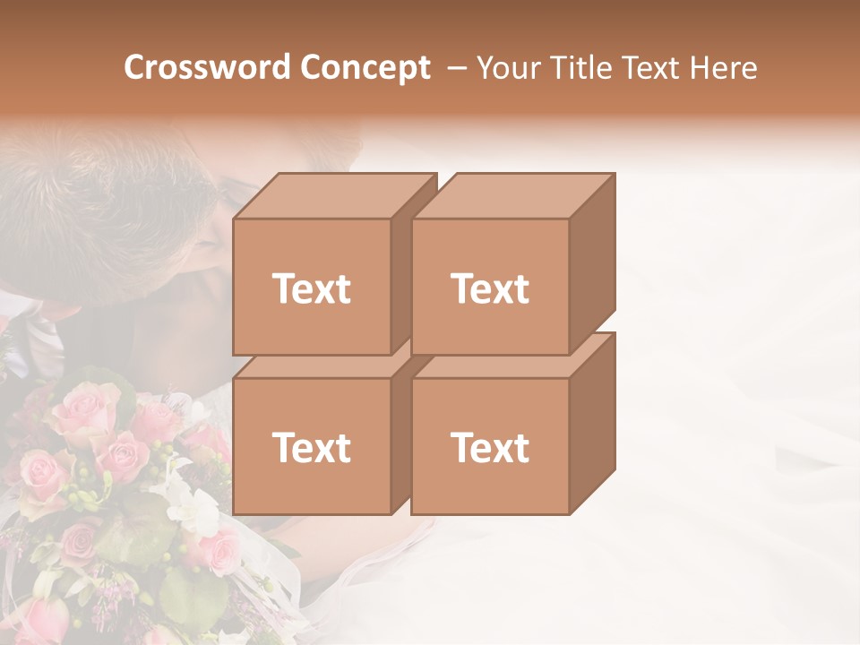 Zusammen Erwachsene Kuss PowerPoint Template