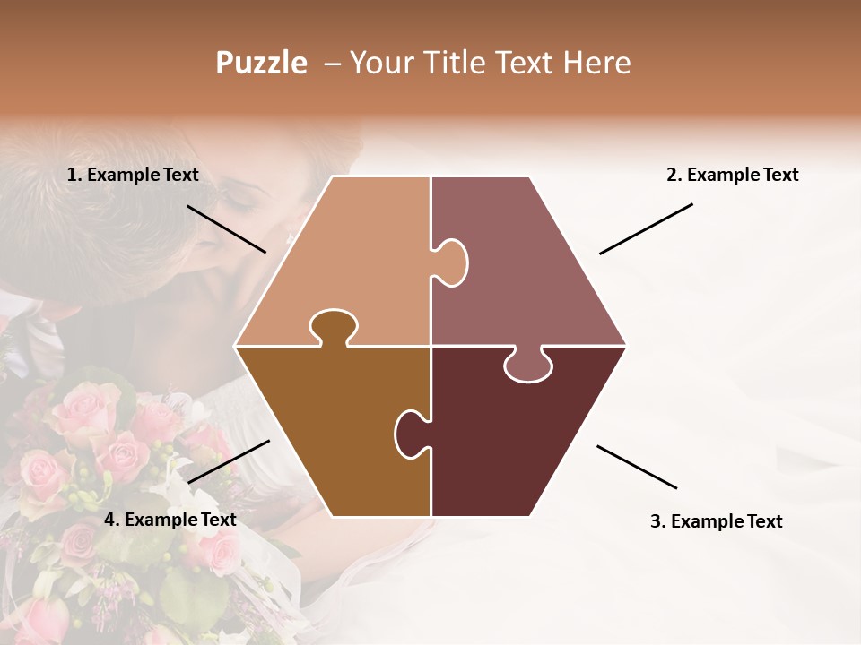 Zusammen Erwachsene Kuss PowerPoint Template