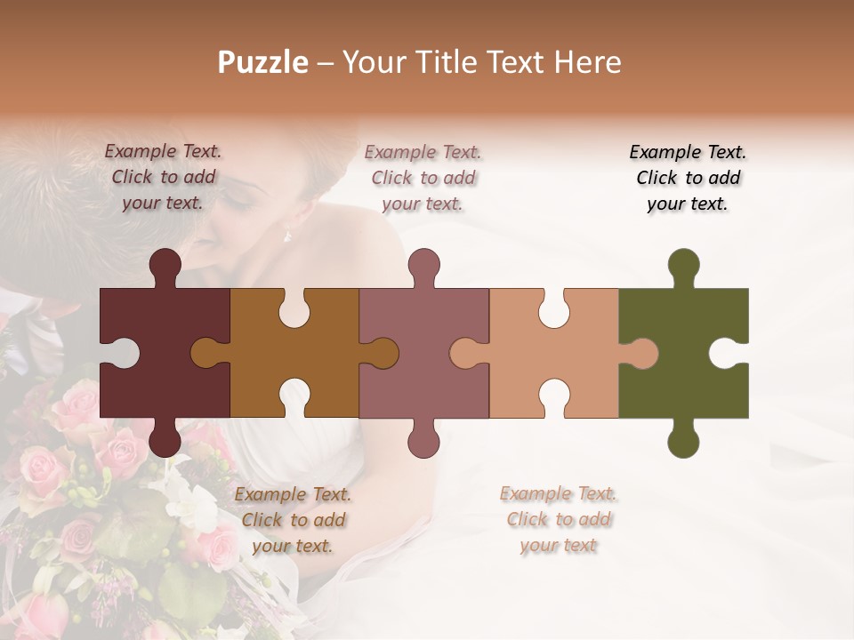 Zusammen Erwachsene Kuss PowerPoint Template