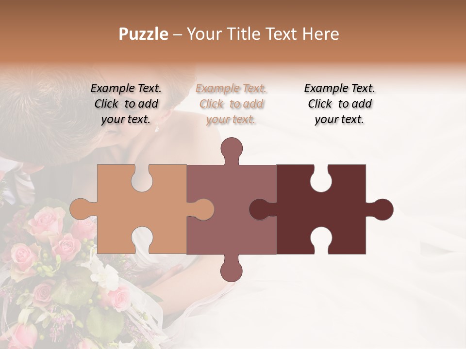 Zusammen Erwachsene Kuss PowerPoint Template