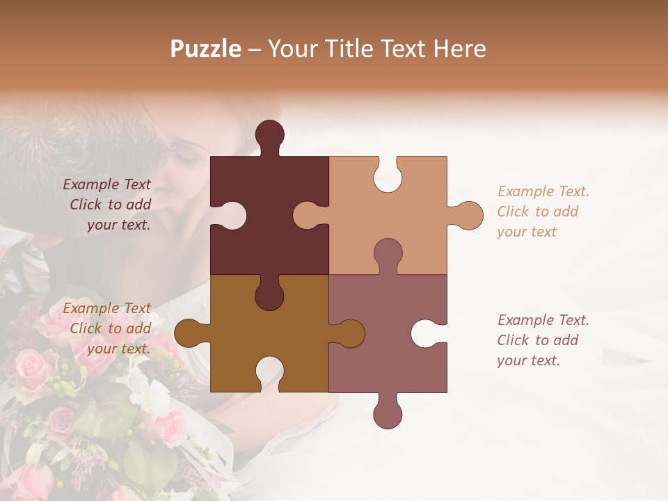 Zusammen Erwachsene Kuss PowerPoint Template